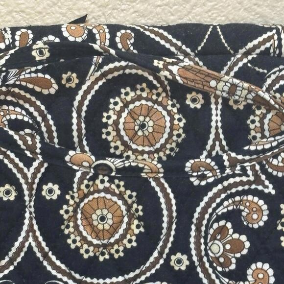 Vera Bradley Caffe Latte Flap Front Hipster Crossbody Shoulder Bag Purse Strap - Picture 9 of 14